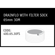 Marley Drainflo with Filter Sock 65mm 30M - 400.65.30FS
